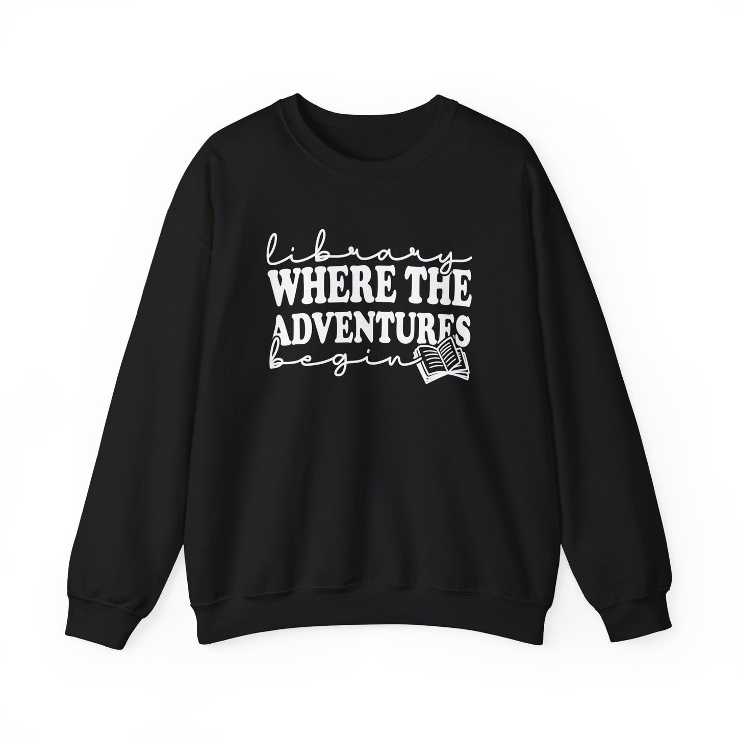 Library Where The Adventure Begins Sweatshirt