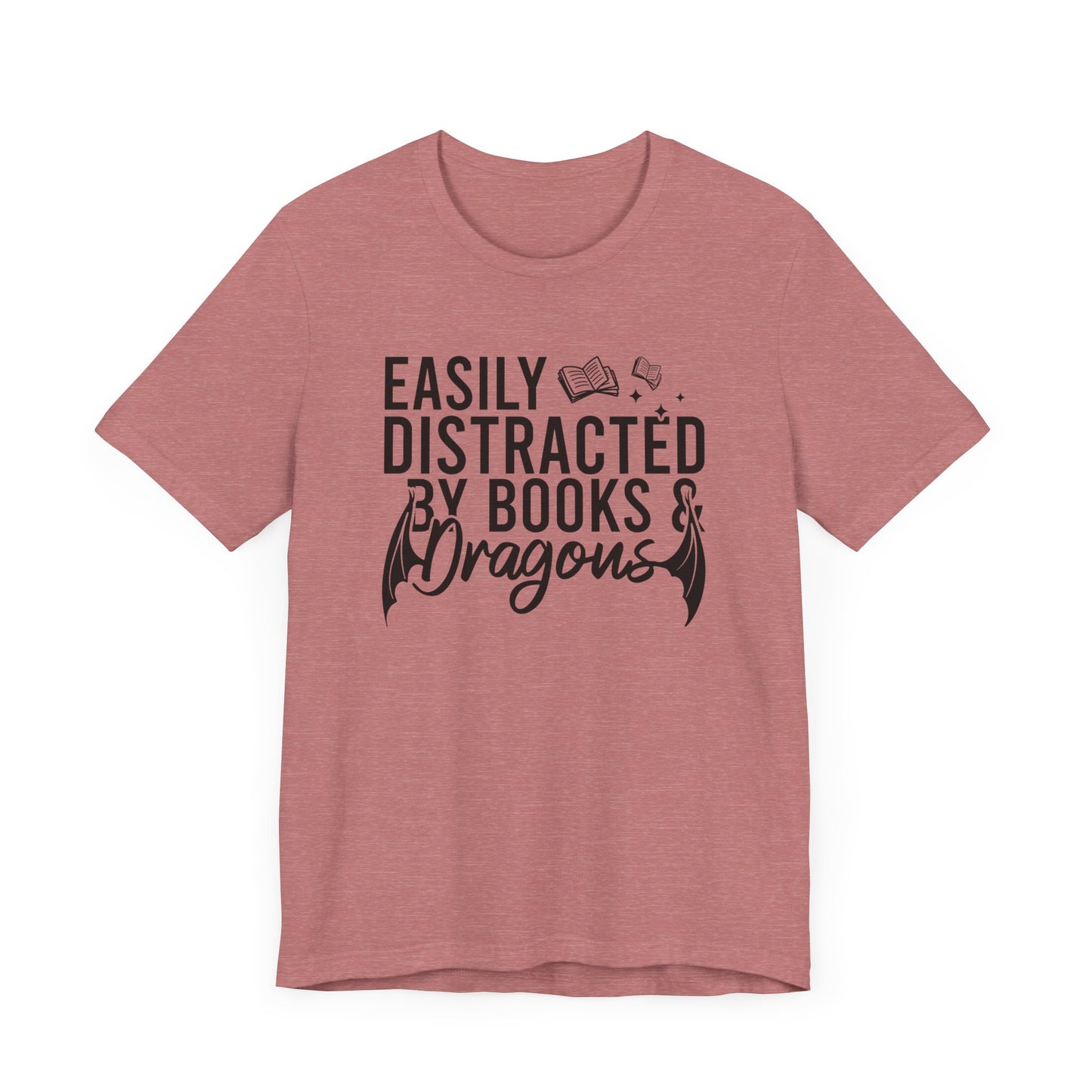 Easily Distracted By Books And Dragons T-Shirt