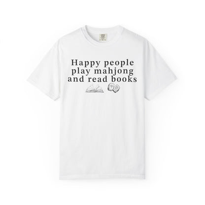 Happy People Play Mahjong and Read Books Comfort Colors® Shirt