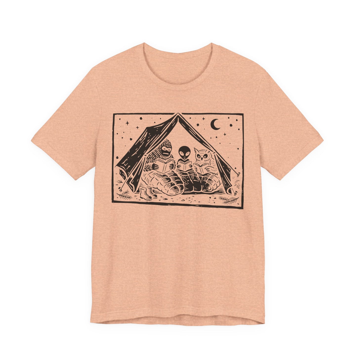 Mothman, Bigfoot and Horned Reading T-Shirt
