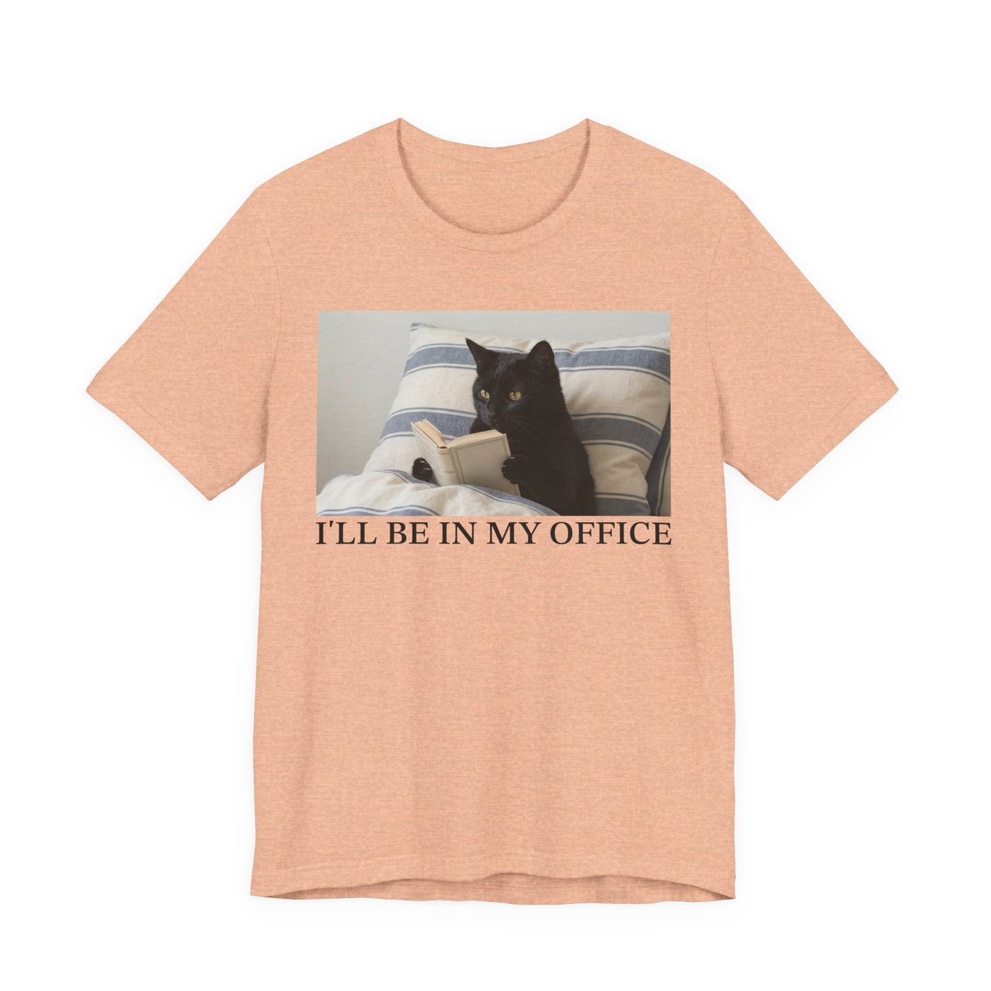 I'll Be In My Office Black Cat T-Shirt
