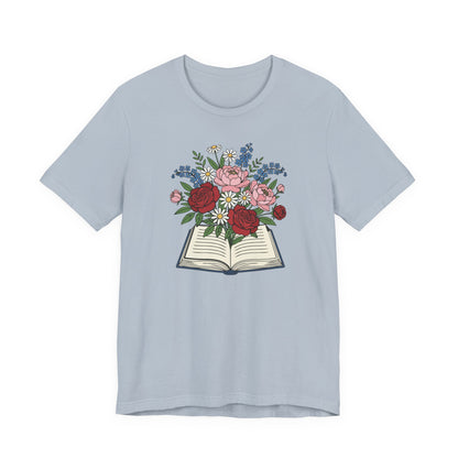 Flowered Book T-Shirt
