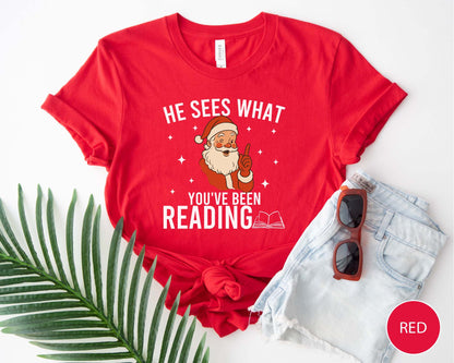 He Sees What You've Been Reading T-Shirt