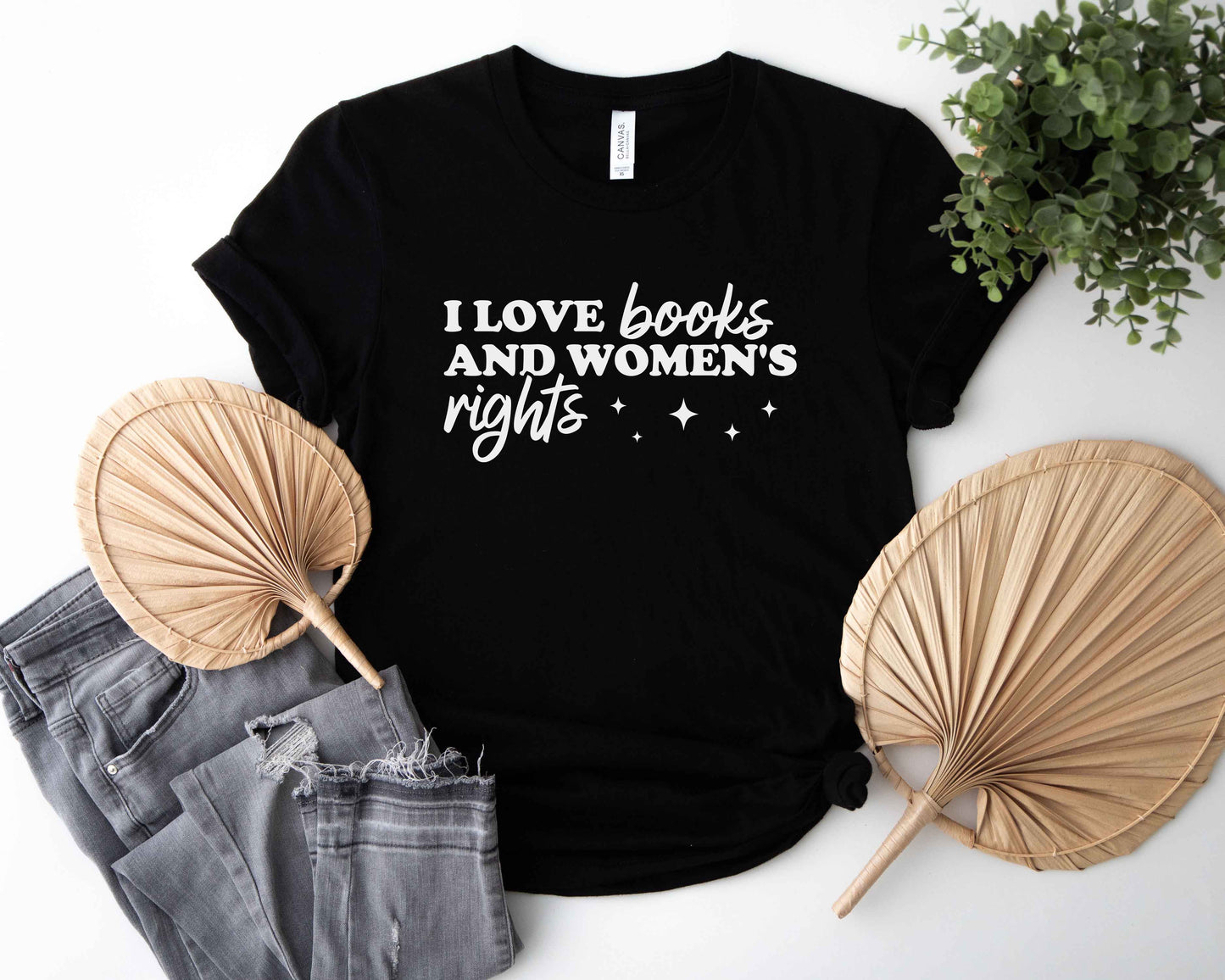 I Love Books And Women’s Rights T-Shirt