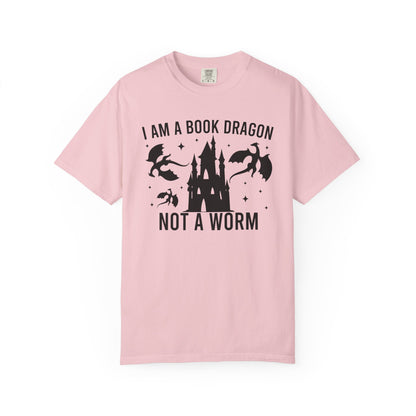 I Am A Book Dragon Not A Worm Comfort Colors® Shirt