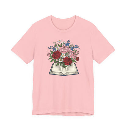 Flowered Book T-Shirt
