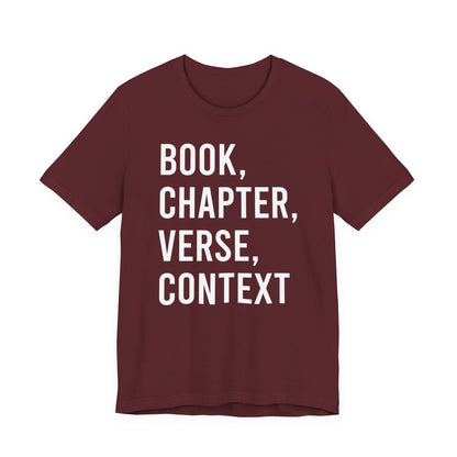 Book Chapter Verse Context T-Shirt