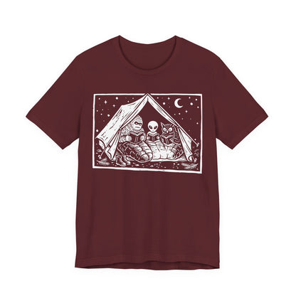 Mothman, Bigfoot and Horned Reading T-Shirt