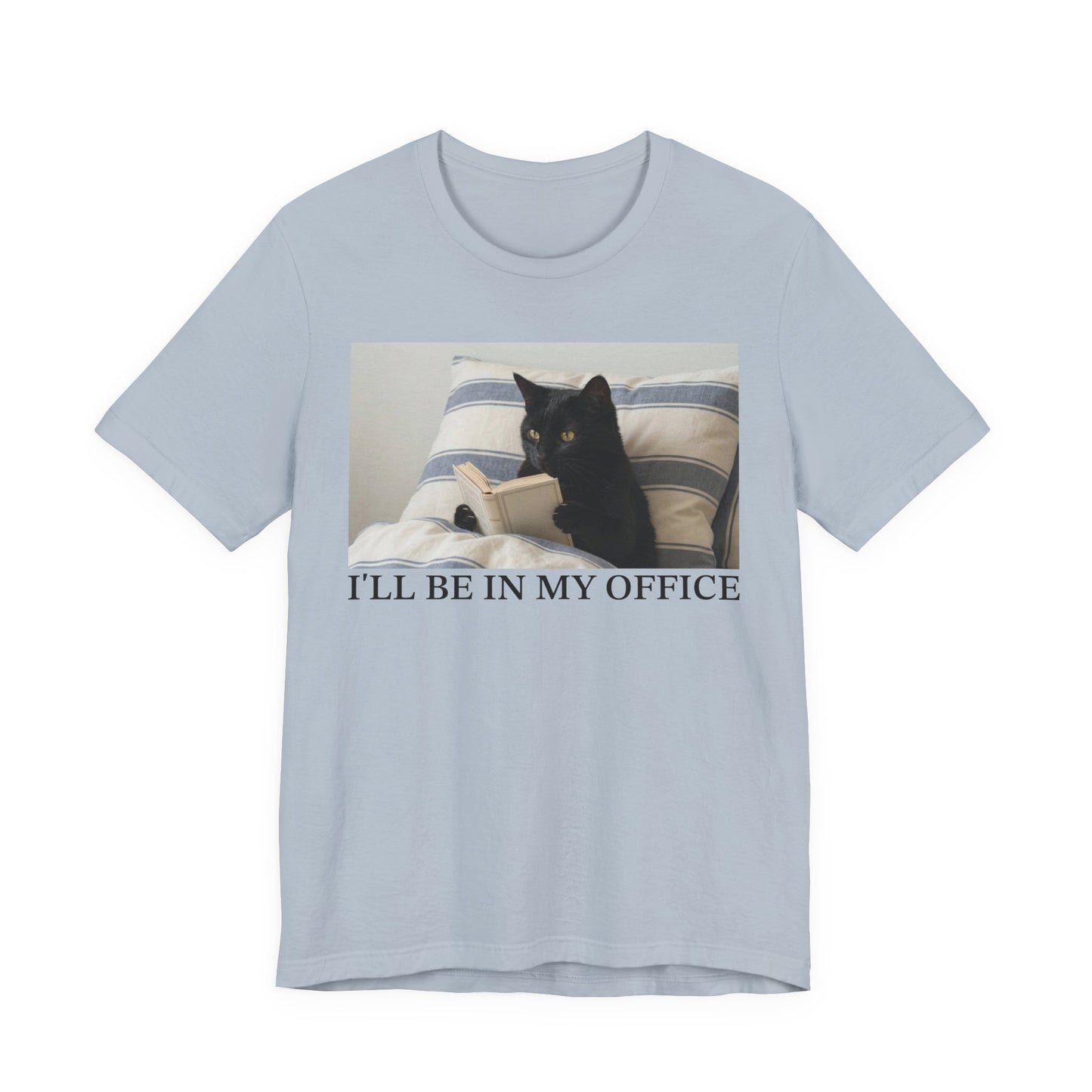I'll Be In My Office Black Cat T-Shirt