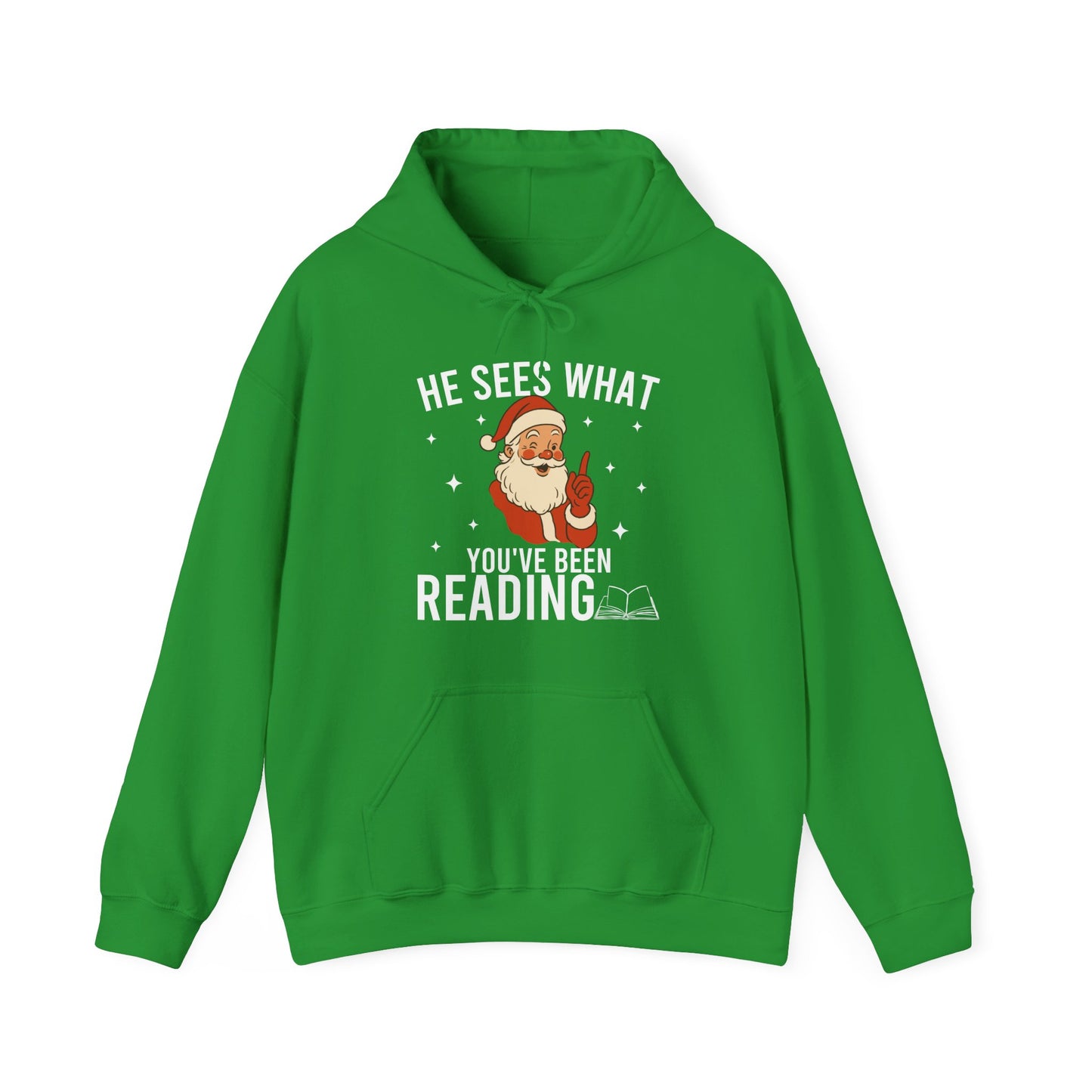 He Sees What You've Been Reading Hoodie