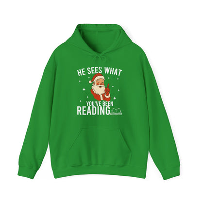 He Sees What You've Been Reading Hoodie