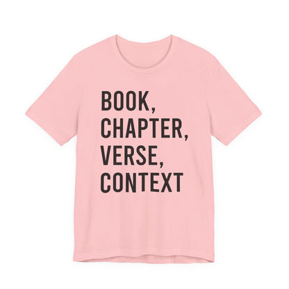 Book Chapter Verse Context T-Shirt