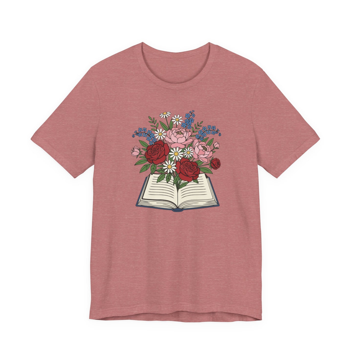 Flowered Book T-Shirt