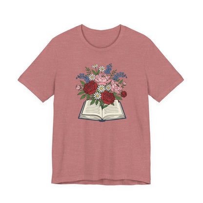 Flowered Book T-Shirt