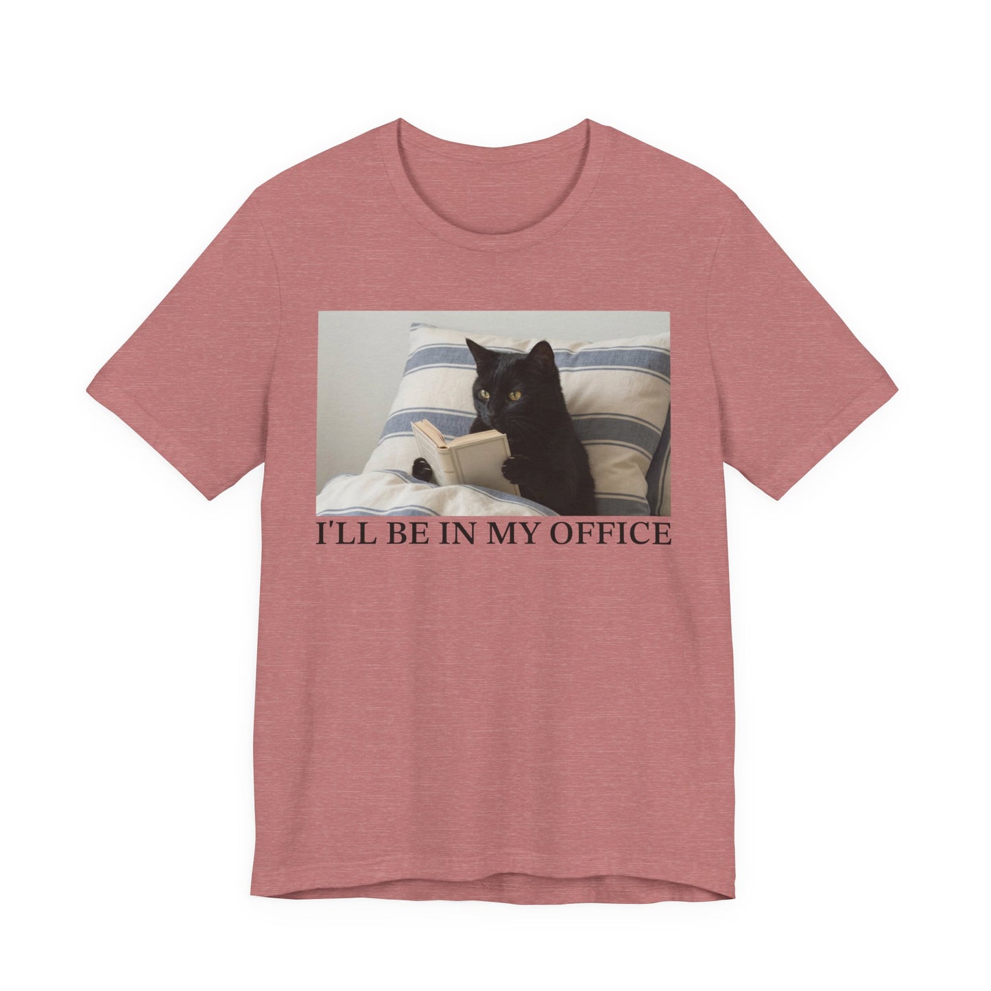 I'll Be In My Office Black Cat T-Shirt