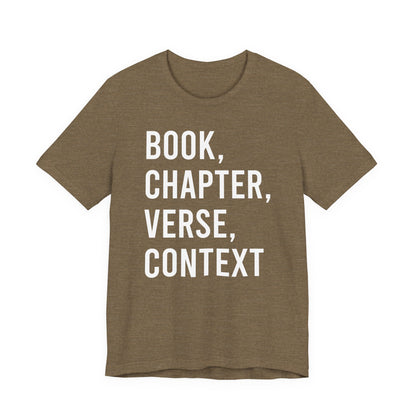Book Chapter Verse Context T-Shirt