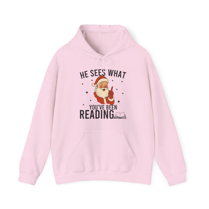 He Sees What You've Been Reading Hoodie