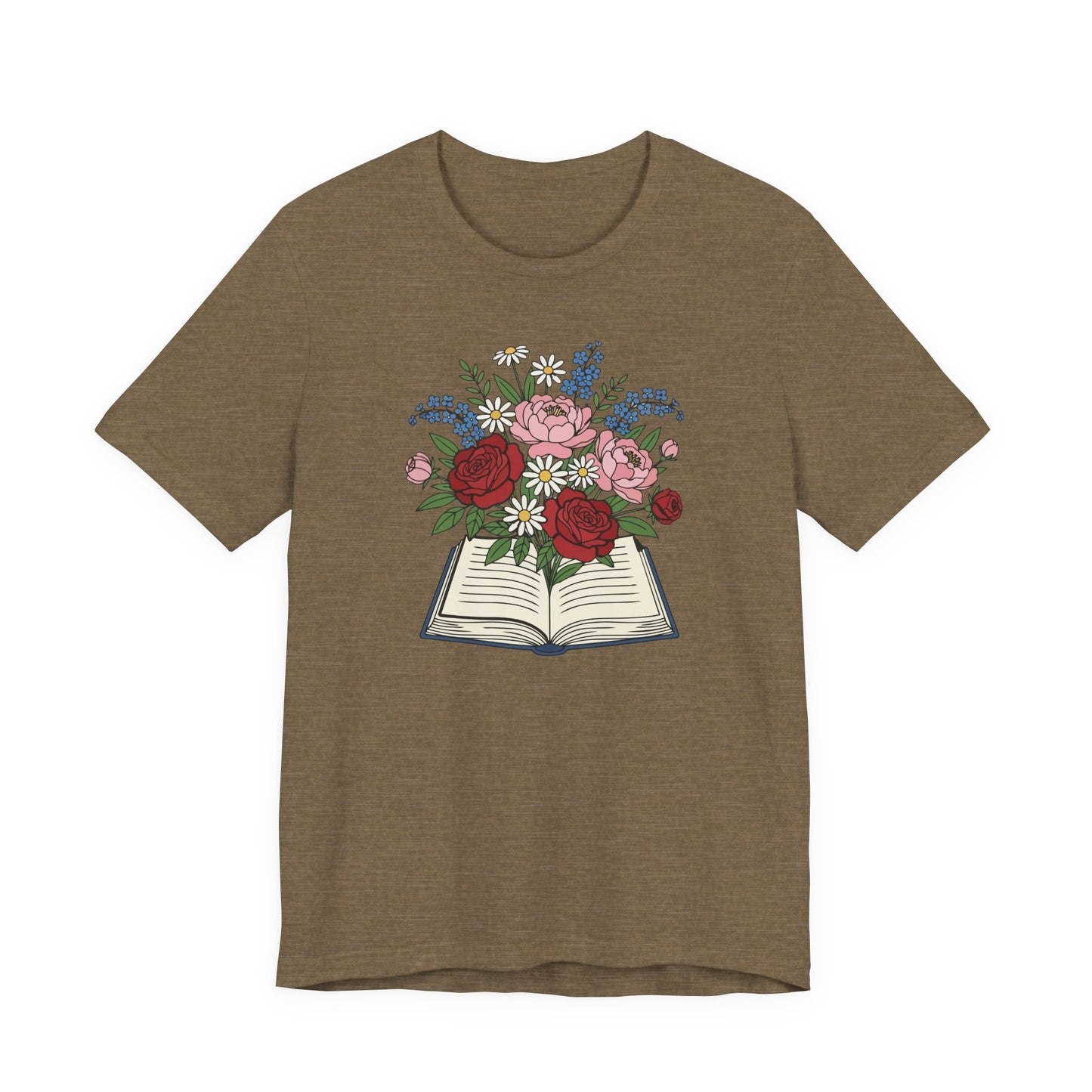 Flowered Book T-Shirt