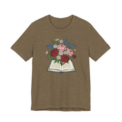 Flowered Book T-Shirt