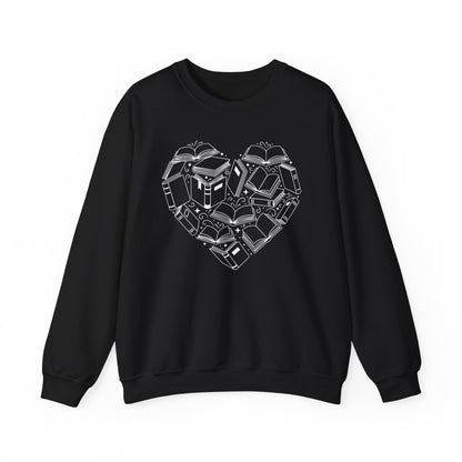 Heart Books Vector Sweatshirt