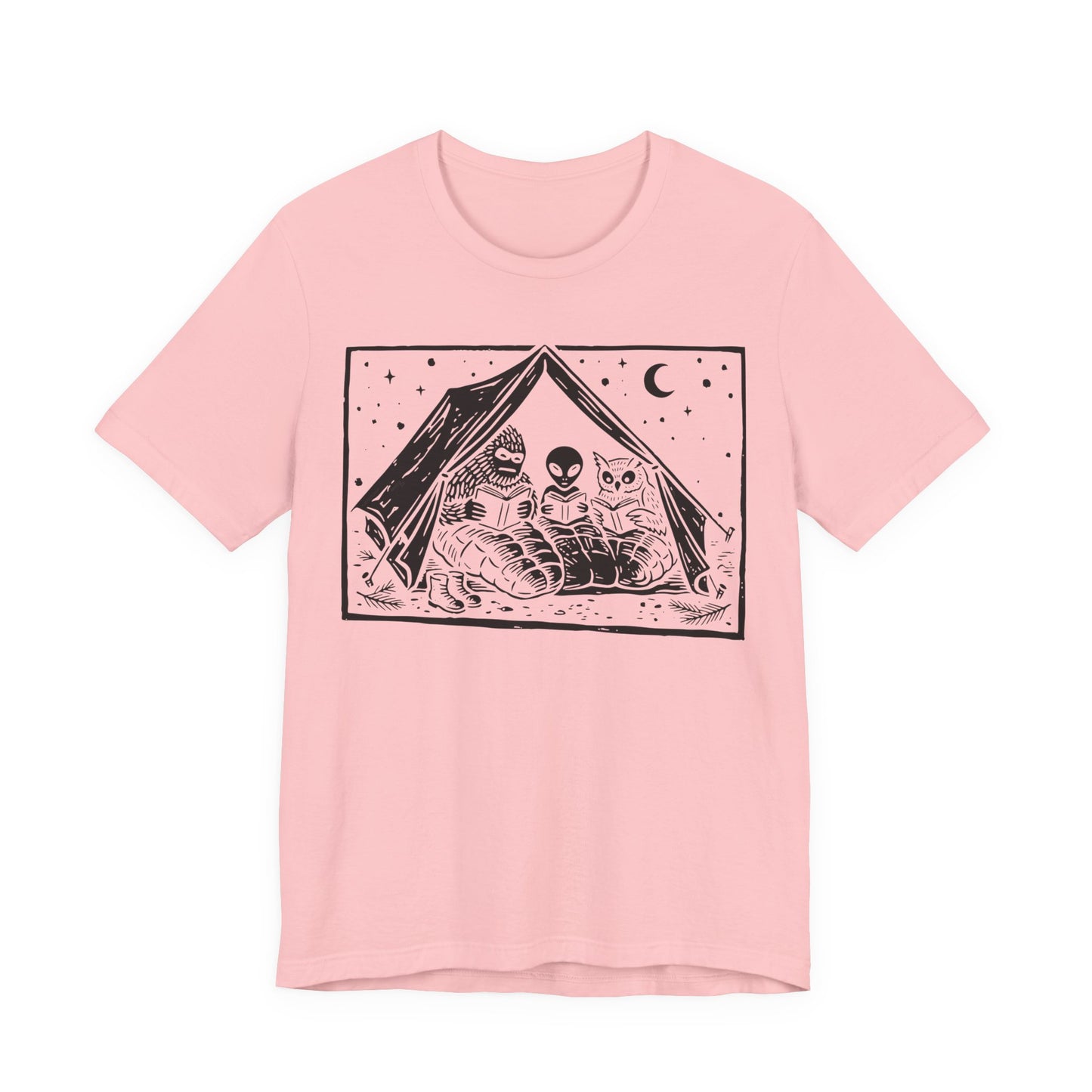 Mothman, Bigfoot and Horned Reading T-Shirt