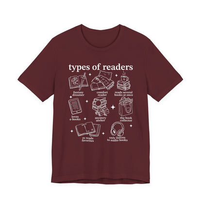 Types Of Readers T-Shirt