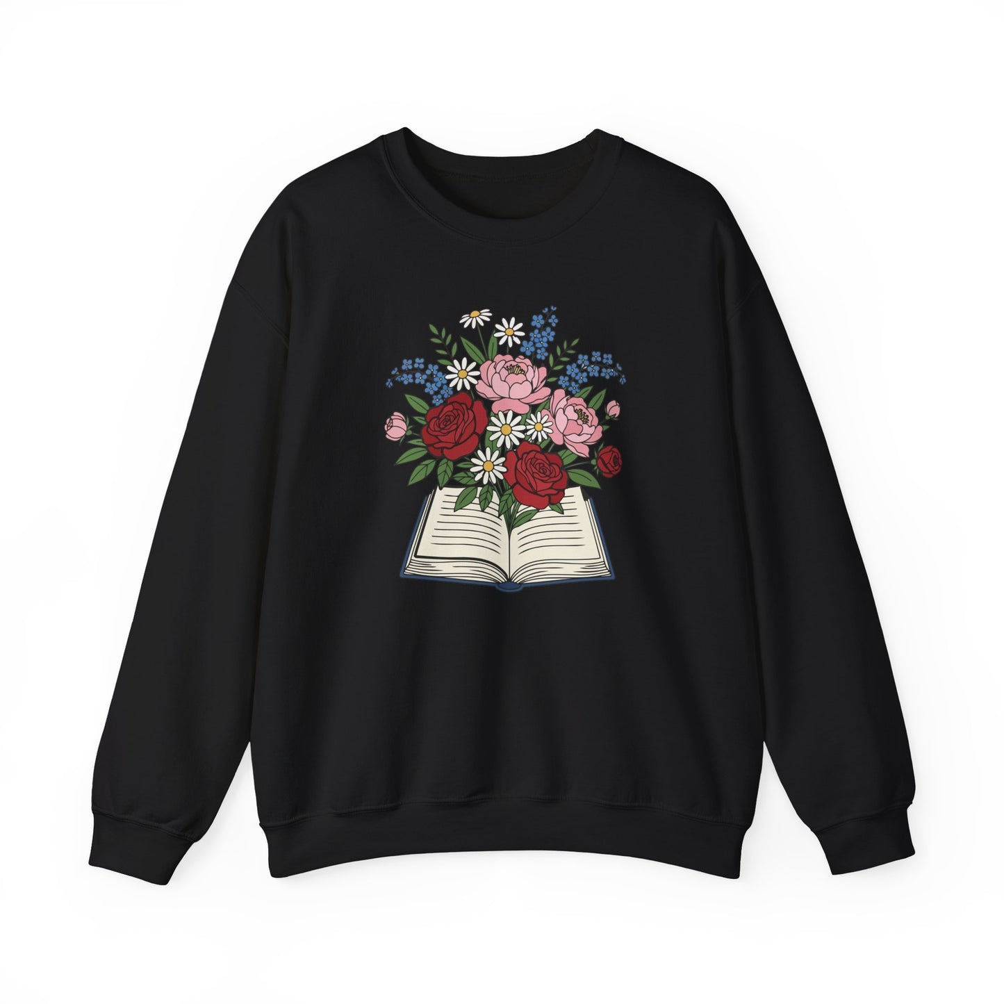 Flowered Book Sweatshirt