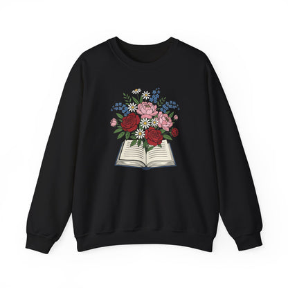 Flowered Book Sweatshirt