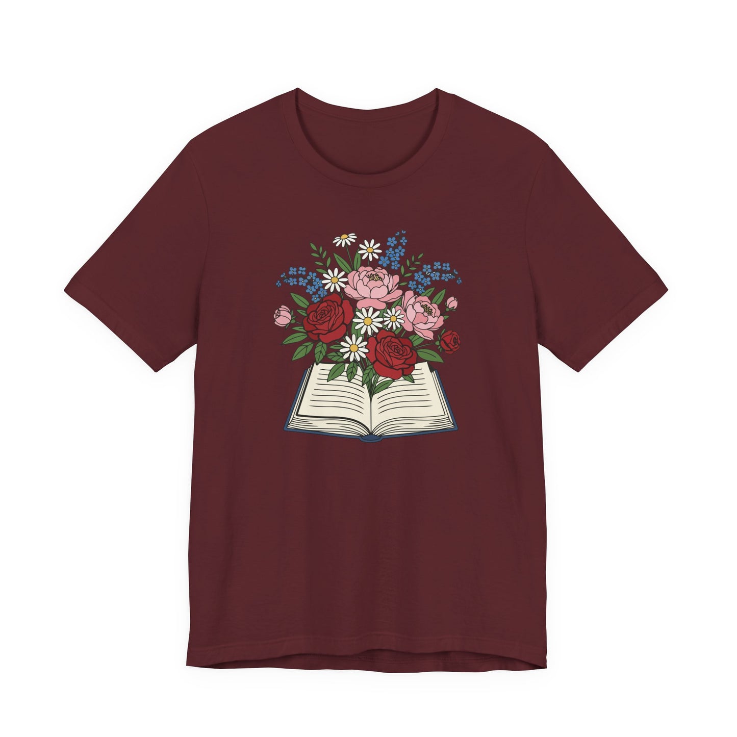 Flowered Book T-Shirt