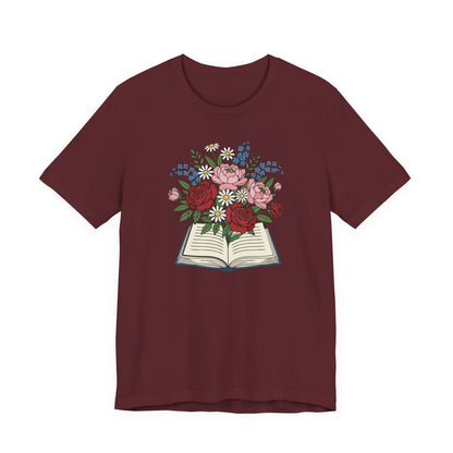 Flowered Book T-Shirt