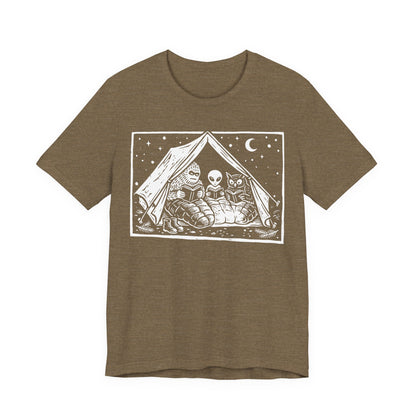 Mothman, Bigfoot and Horned Reading T-Shirt