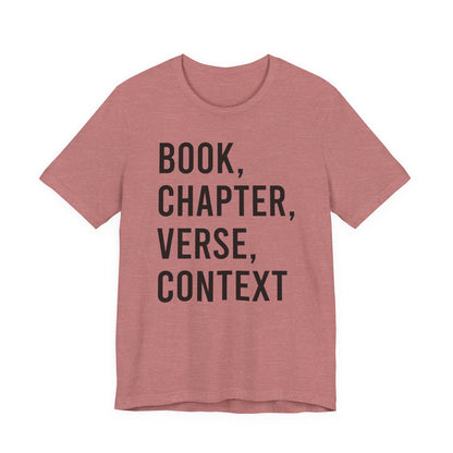 Book Chapter Verse Context T-Shirt