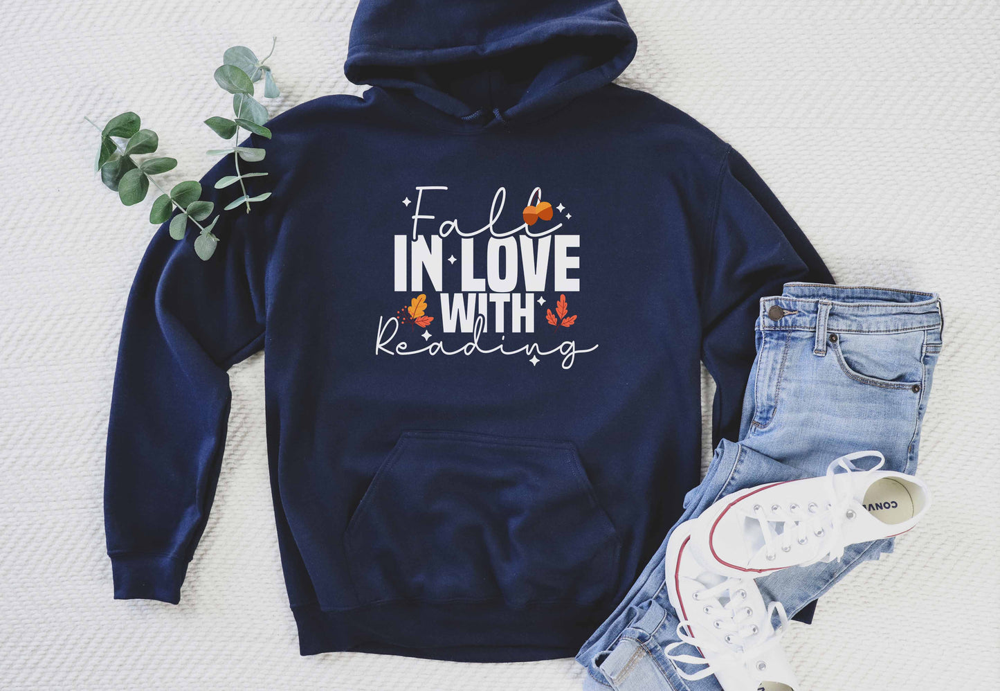 Fall In Love With Reading Hoodie