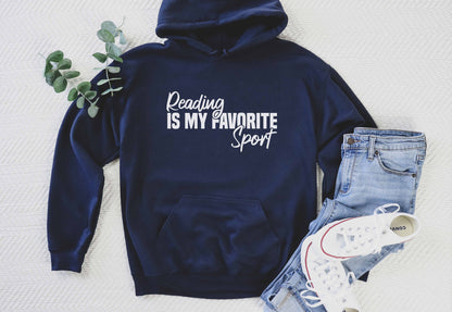 Reading Is My Favorite Sport Hoodie