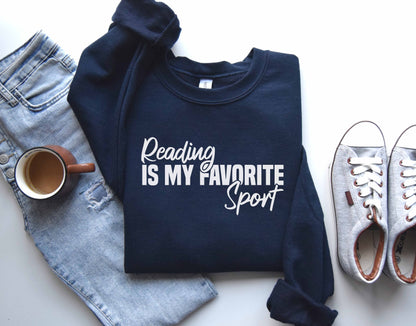 Reading Is My Favorite Sport Sweatshirt