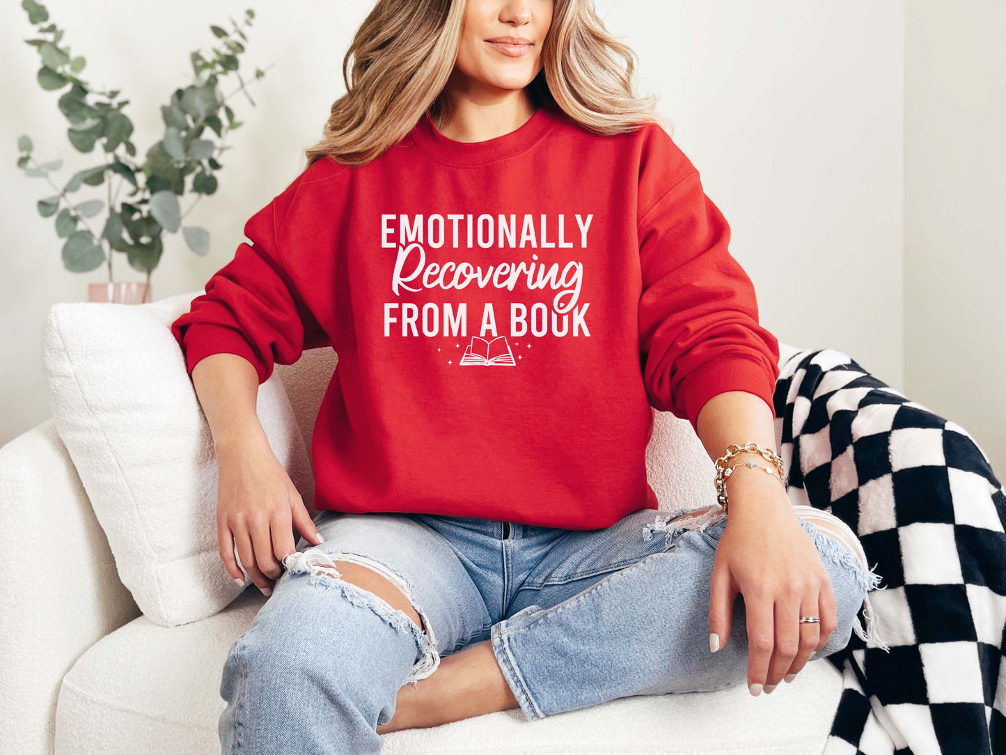 Emotionally Recovering From A Book Sweatshirt