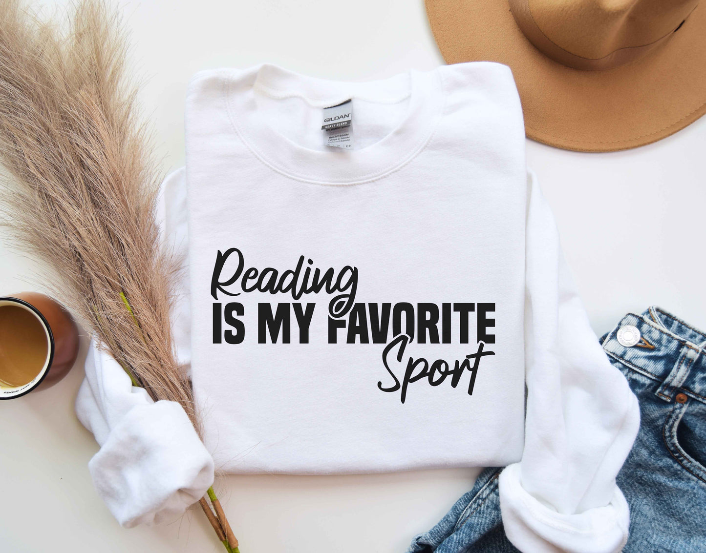 Reading Is My Favorite Sport Sweatshirt