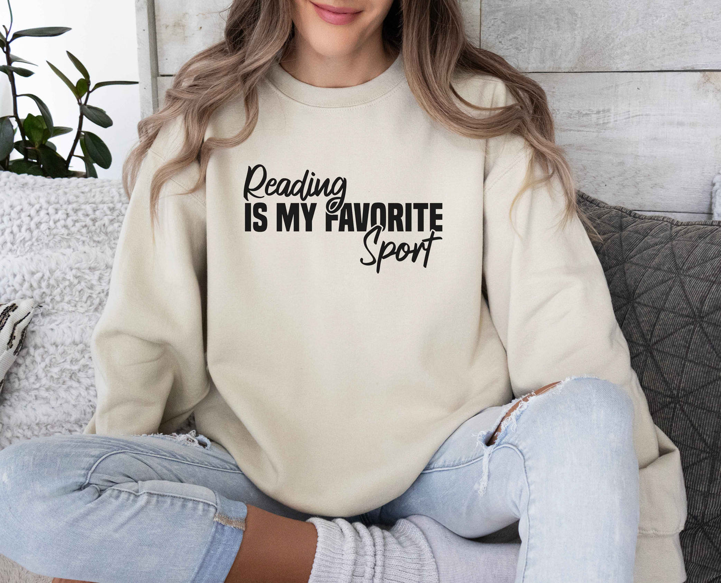 Reading Is My Favorite Sport Sweatshirt