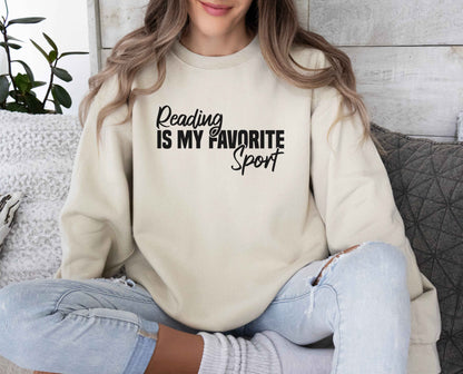Reading Is My Favorite Sport Sweatshirt