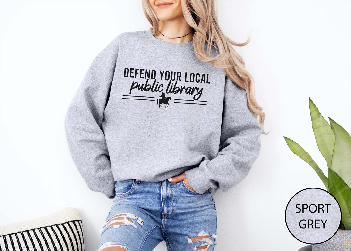 Defend Your Local Public Library Sweatshirt