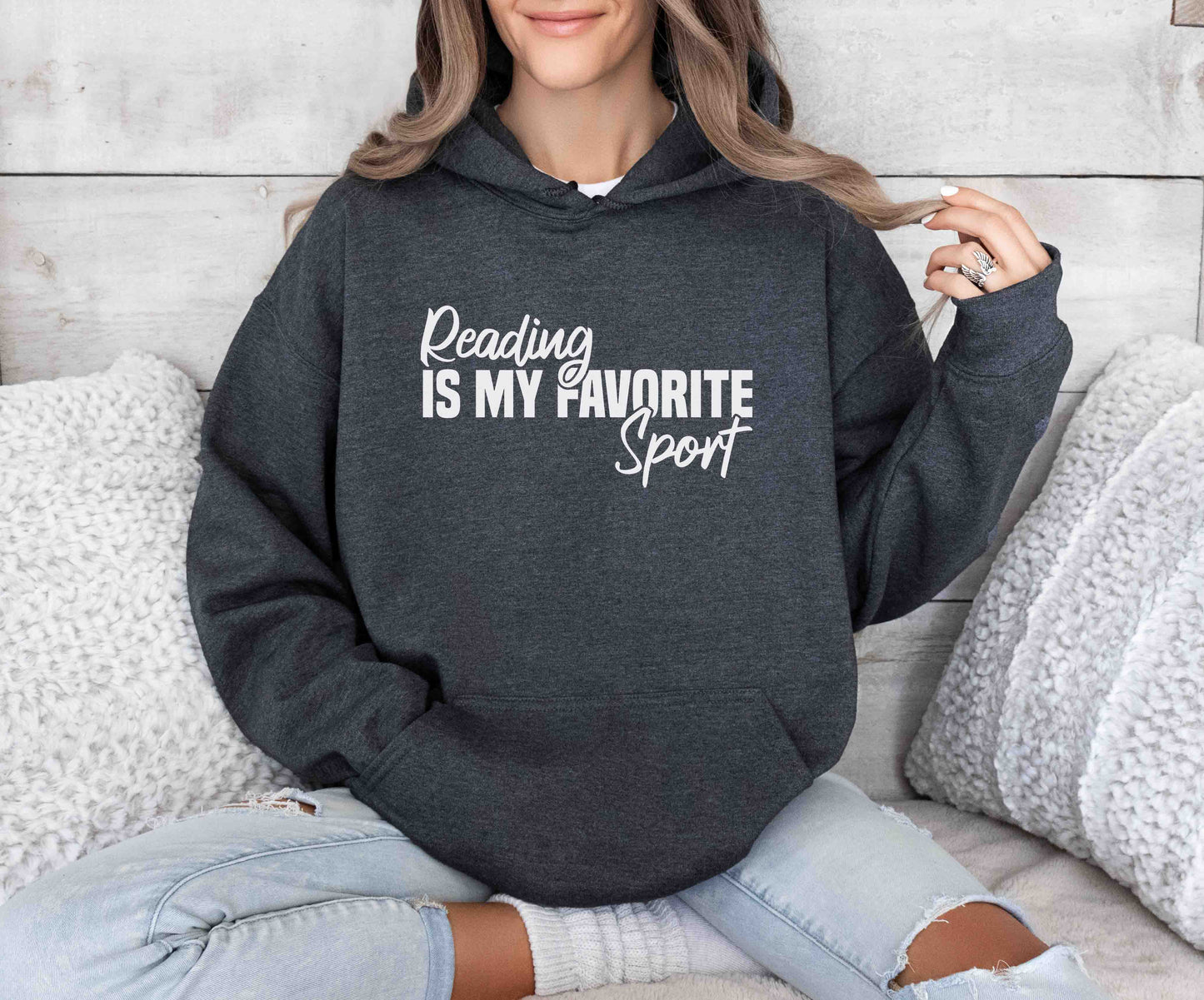 Reading Is My Favorite Sport Hoodie