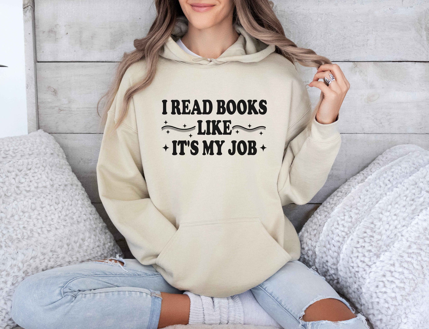 I Read Books Like It's My Job Hoodie