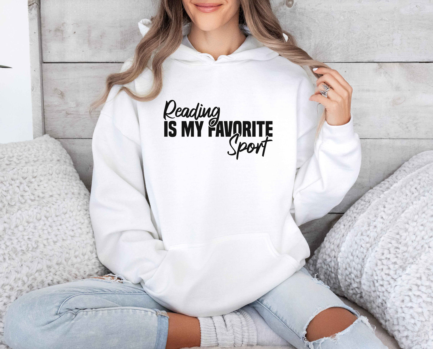 Reading Is My Favorite Sport Hoodie