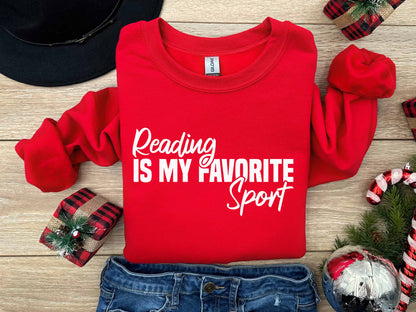 Reading Is My Favorite Sport Sweatshirt